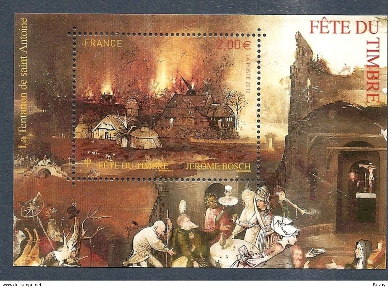 Bloc Fête Du Timbre Le Feu  2012 Timbre N° 4689 ** F4689 - Unused Stamps