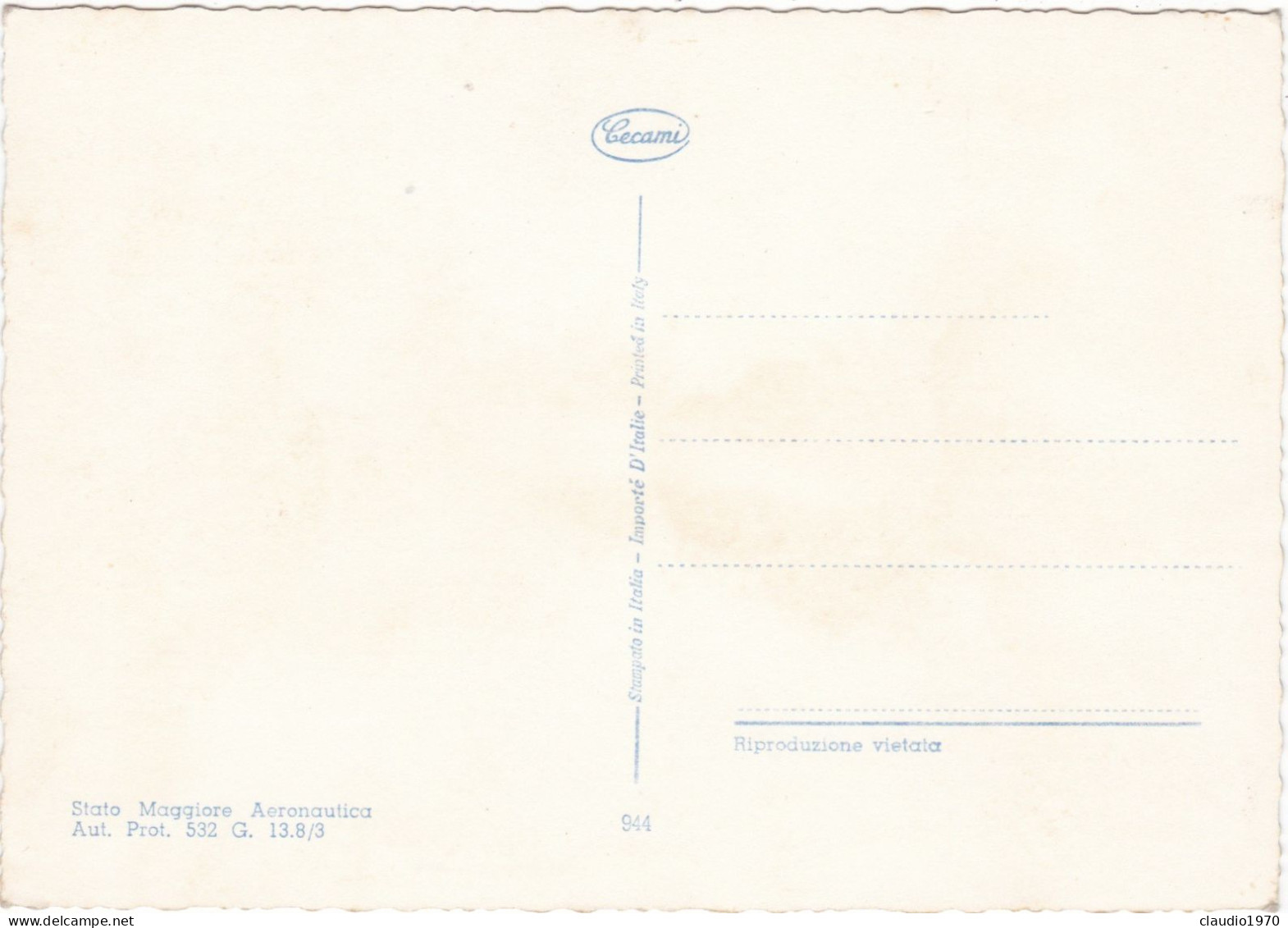 TEMATICA - MILITARE - CARTOLINA - AVIAZIONE - Sonstige & Ohne Zuordnung