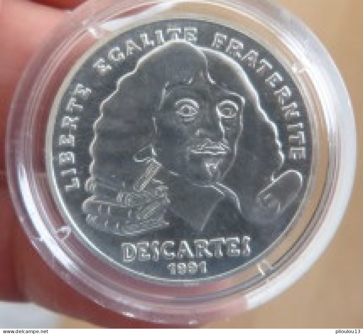 Essai De La 100 Francs Descartes 1991 FDC - Essays & Proofs