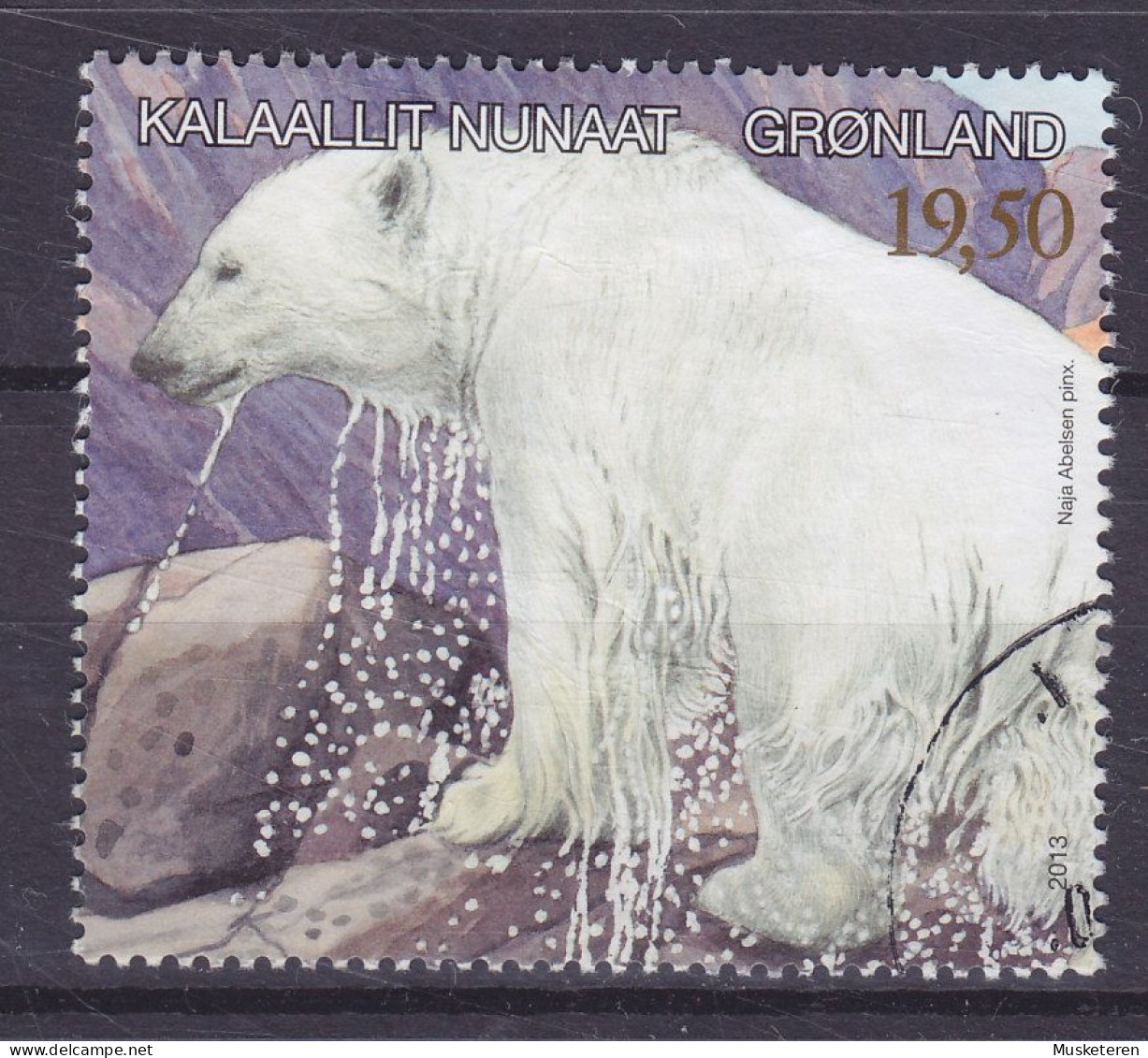Greenland 2013 Mi. 639, 19.50 (Kr) Gefährte Tierarten. Eisbär Polar Bear - Oblitérés
