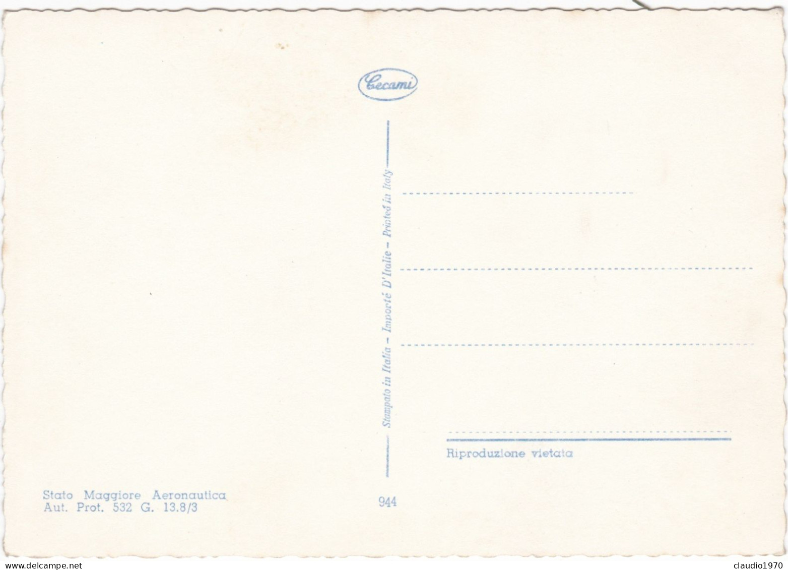 TEMATICA - MILITARE - CARTOLINA - AVIAZIONE - Otros & Sin Clasificación