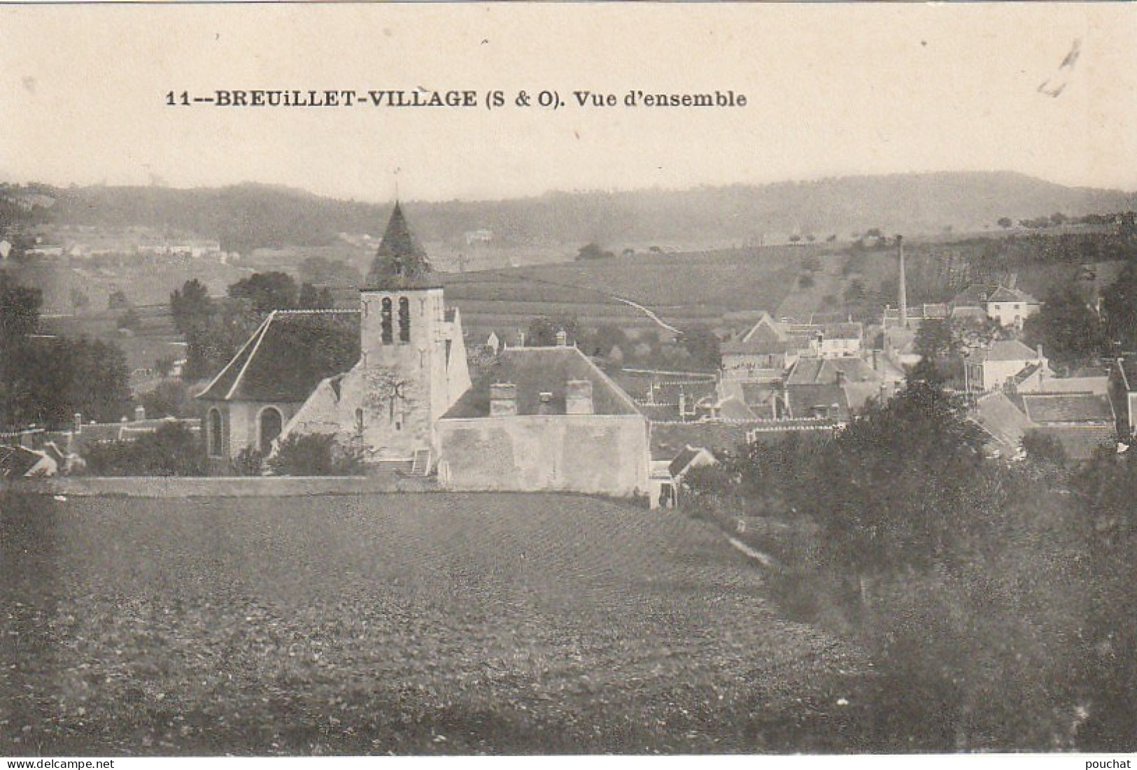 ZY 130-(91) BREUILLET VILLAGE - VUE D' ENSEMBLE - 2 SCANS - Otros & Sin Clasificación