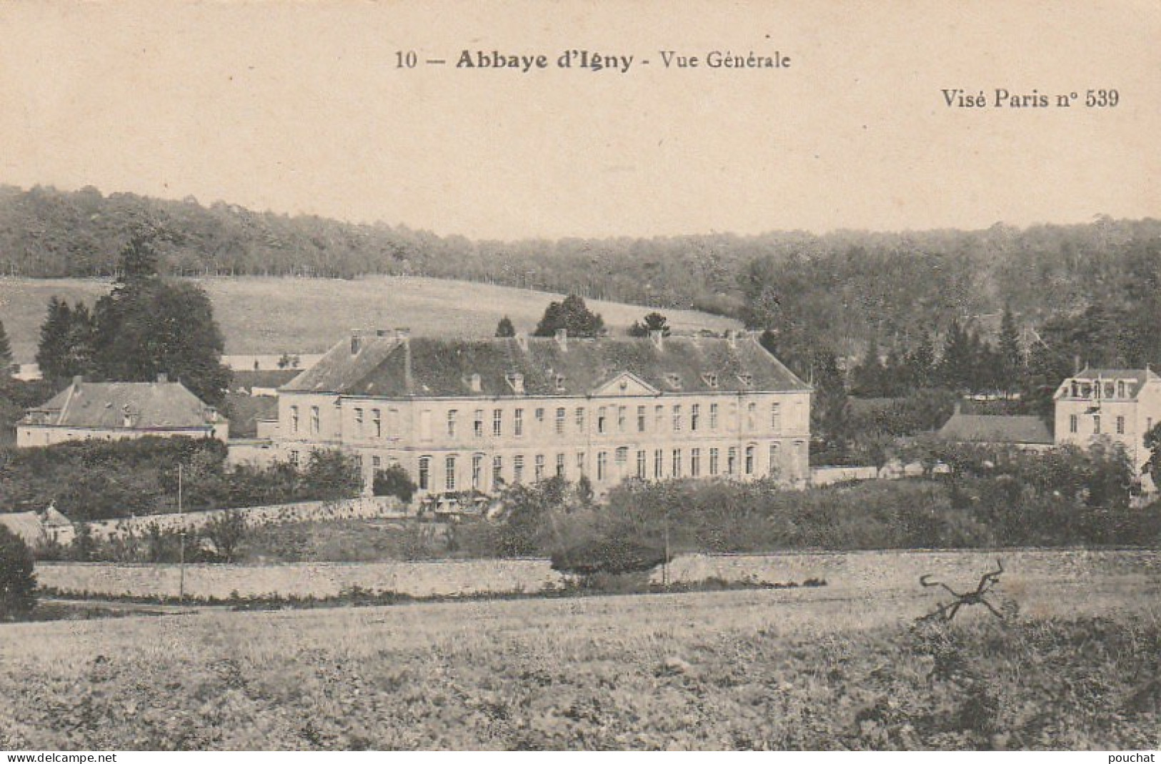 ZY 130-(91) ABBAYE D' IGNY - VUE GENERALE - 2 SCANS - Igny