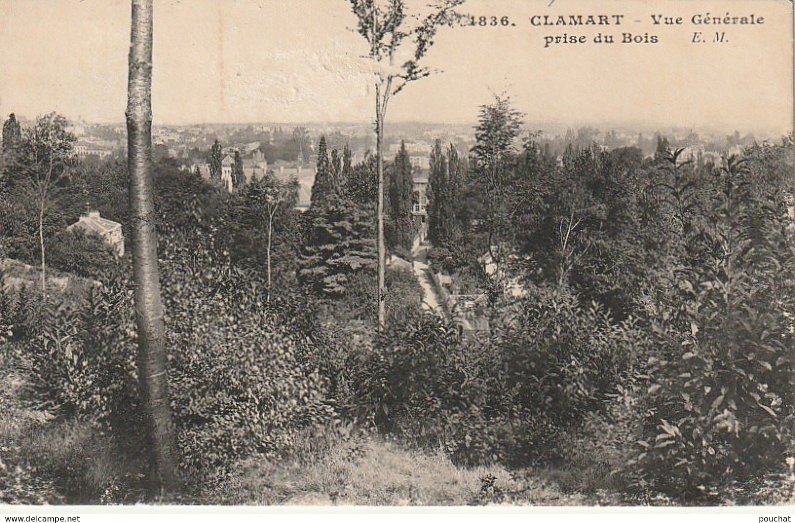 ZY 131-(92) CLAMART - VUE GENERALE PRISE DU BOIS - 2 SCANS - Clamart