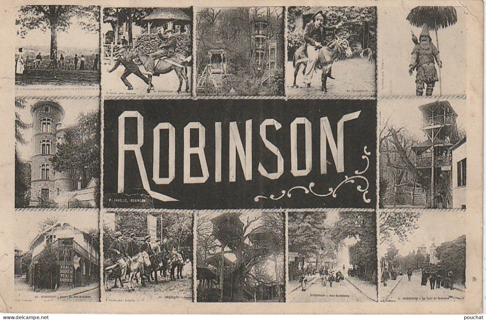 ZY 131-(92) ROBINSON - CARTE MULTIVUES  - 2 SCANS - Le Plessis Robinson