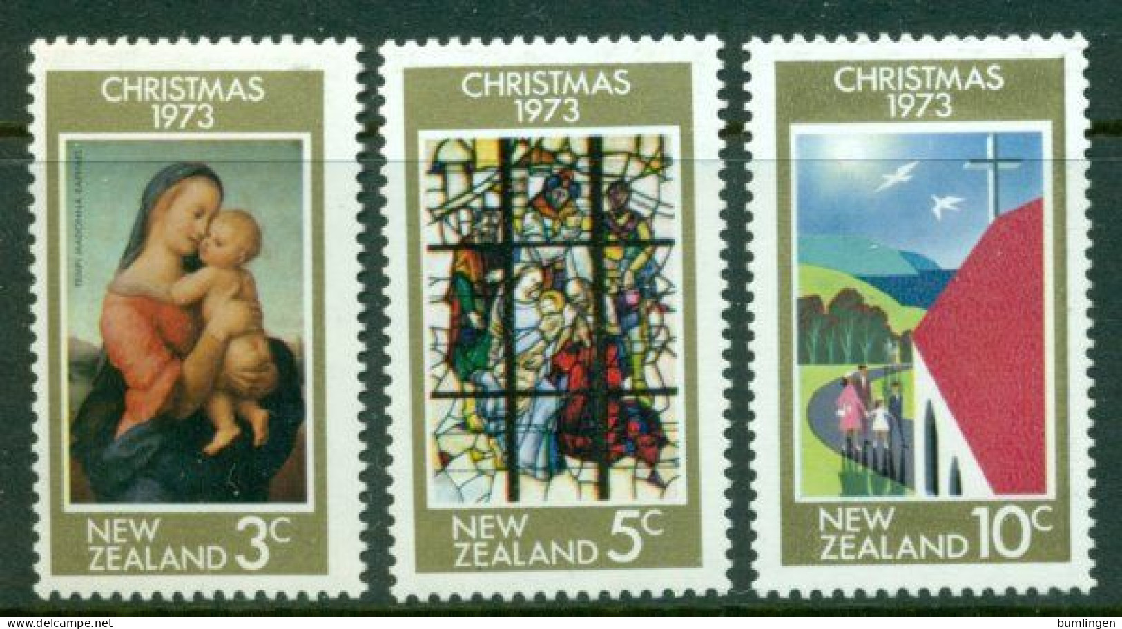 NEW ZEALAND 1973 Mi 613-15** Christmas [B885] - Christmas
