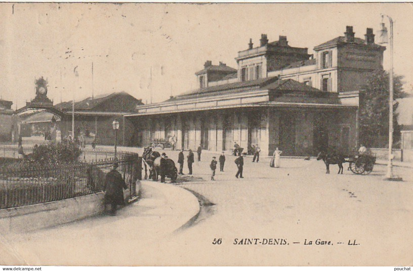 ZY 132-(93) SAINT DENIS  - LA GARE - ANIMATION - 2 SCANS - Saint Denis