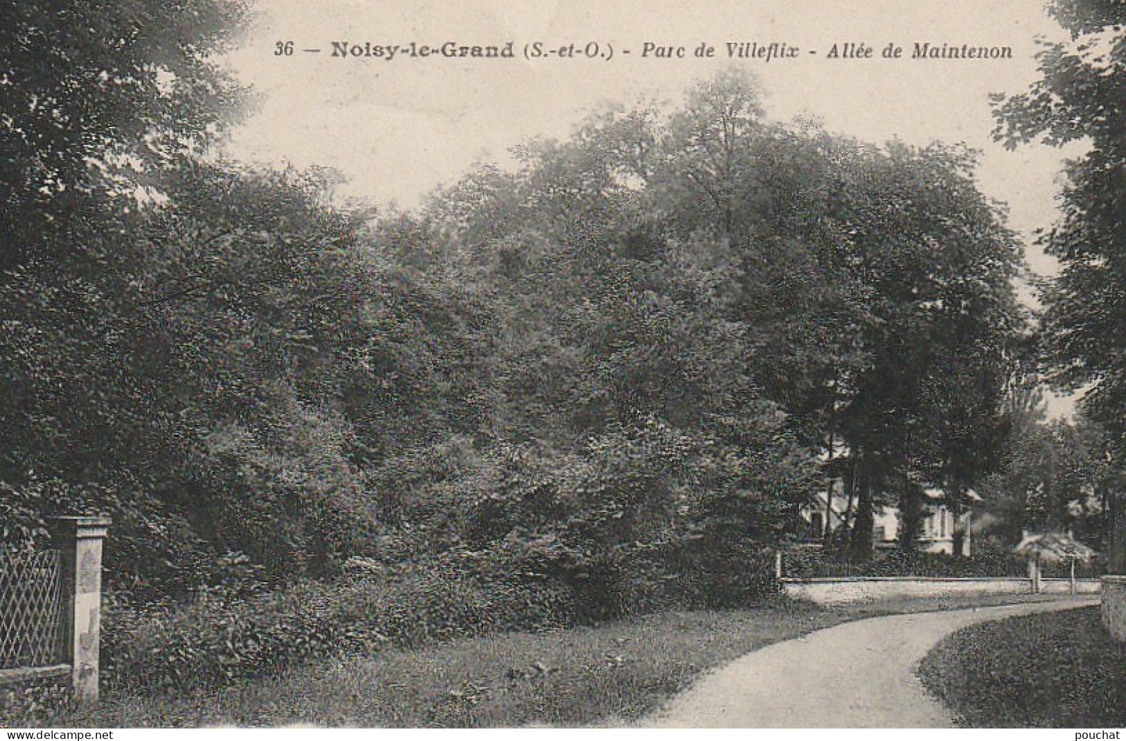 ZY 132-(93) NOISY LE GRAND - PARC DE VILLEFLIX - ALLEE DE MAINTENON - 2 SCANS - Noisy Le Grand