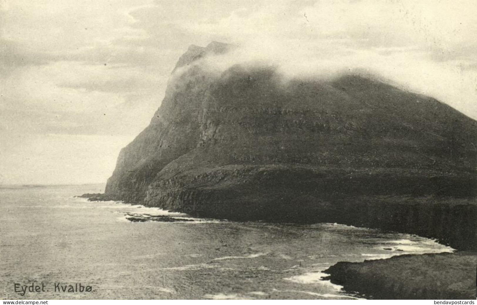 Denmark, Faroe Islands, KVALBØ HVALBA, Eydet, Panorama (1910s) Postcard - Féroé (Iles)