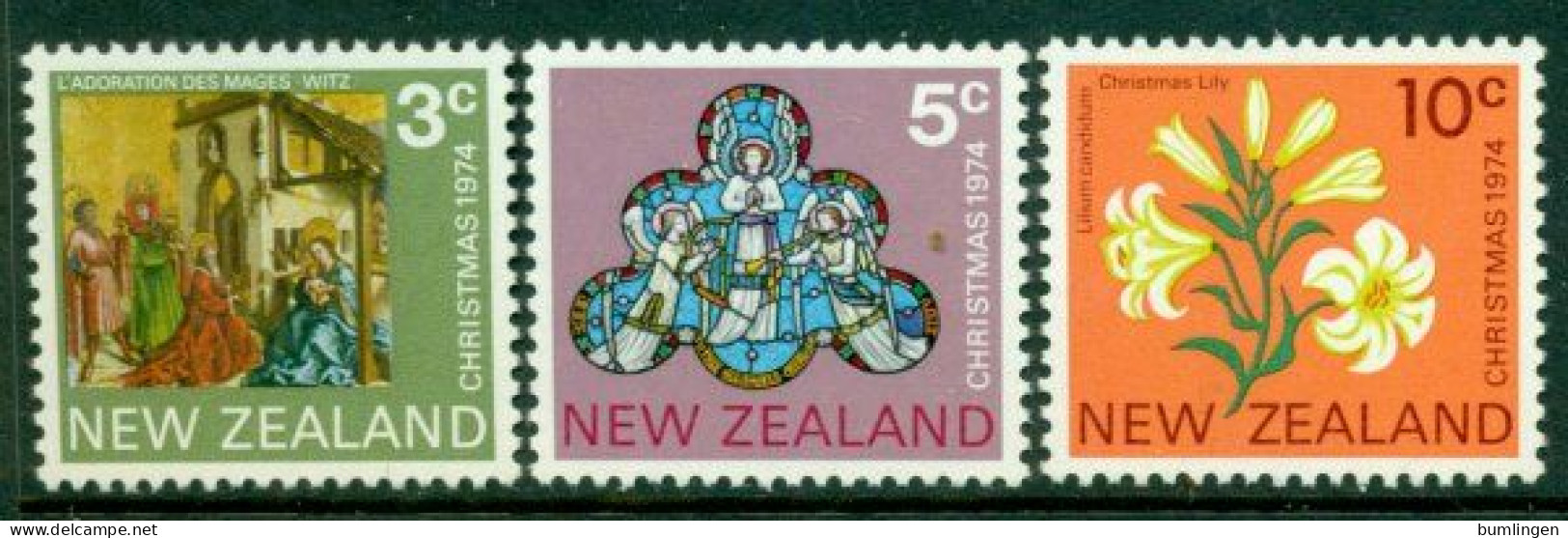NEW ZEALAND 1974 Mi 640-42** Christmas [B886] - Christmas
