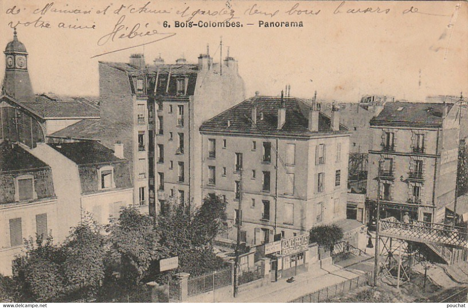 ZY 131-(92) BOIS COLOMBES - PANORAMA - AGENCE PREVOST ( VENTES , LOCATIONS ) - 2 SCANS - Colombes