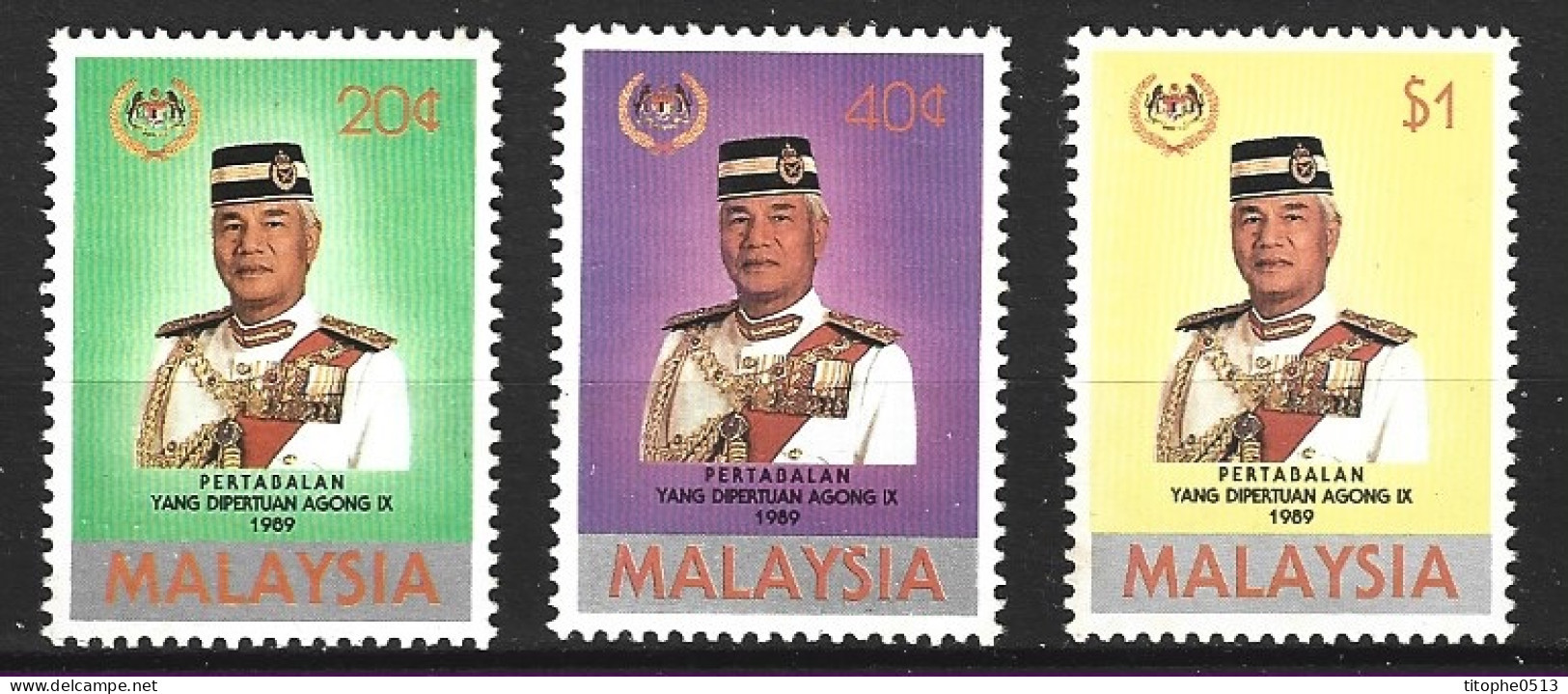 MALAISIE. N°426-8 De 1989. Sultan. - Malaysia (1964-...)