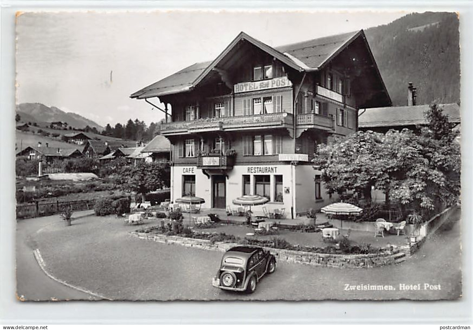 Schweiz - Zweisimmen (BE ) Hôtel Post - Verlag Photoglob-Wehrli 8831 - Zweisimmen