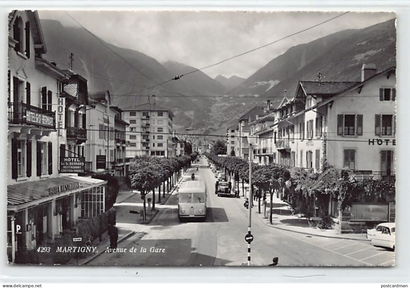 Suisse - Martigny (VS) Avenue De La Gare - Hotel Gd. St. Bernard - Ed. Sartori 4293 - Martigny