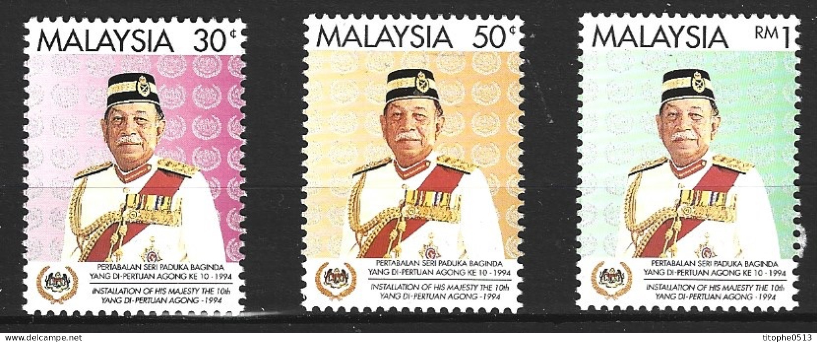 MALAISIE. N°544-6 De 1994. Sultan. - Malaysia (1964-...)