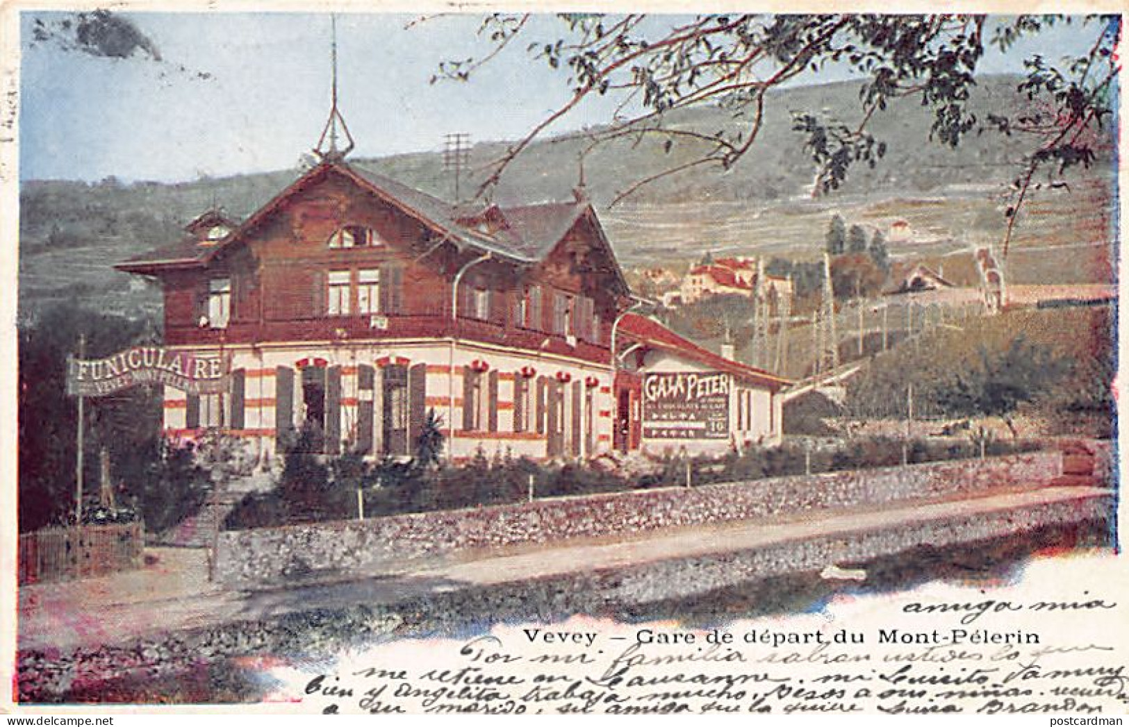 Suisse - Vevey (VD) Gare De Départ Du Mont-Pèlerin - Funiculaire - Ed. Inconnu  - Vevey