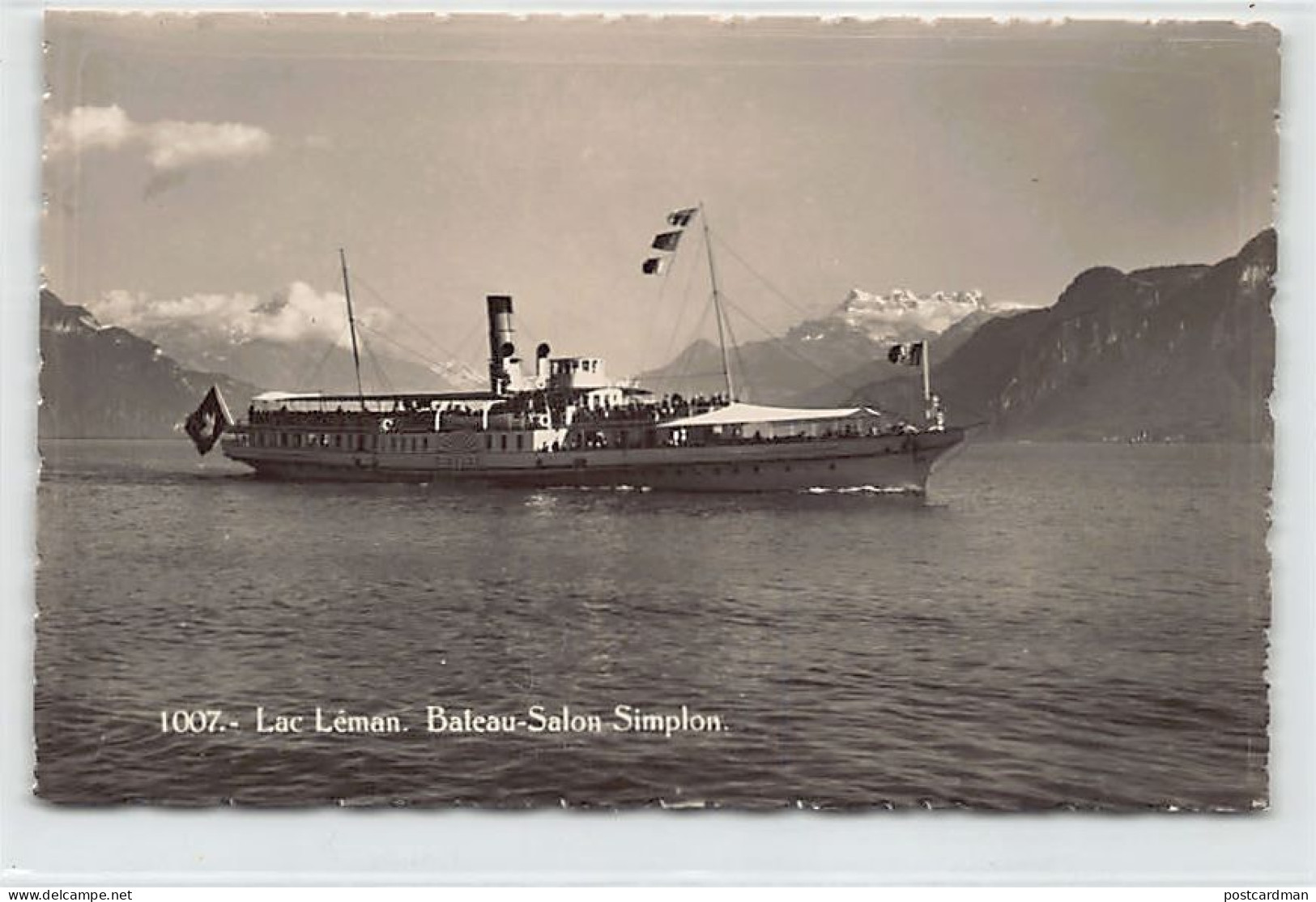Suisse - Lac Léman (VD) Bateau Salon Simplon - Ed. O. Sartori 1007 - Lago Lemano