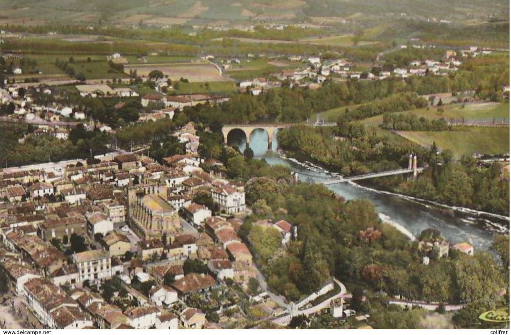81 - St-Sulpice-la-Pointe - Vue Générale Aérienne  -  Les Ponts Sur L'Agout - Sonstige & Ohne Zuordnung