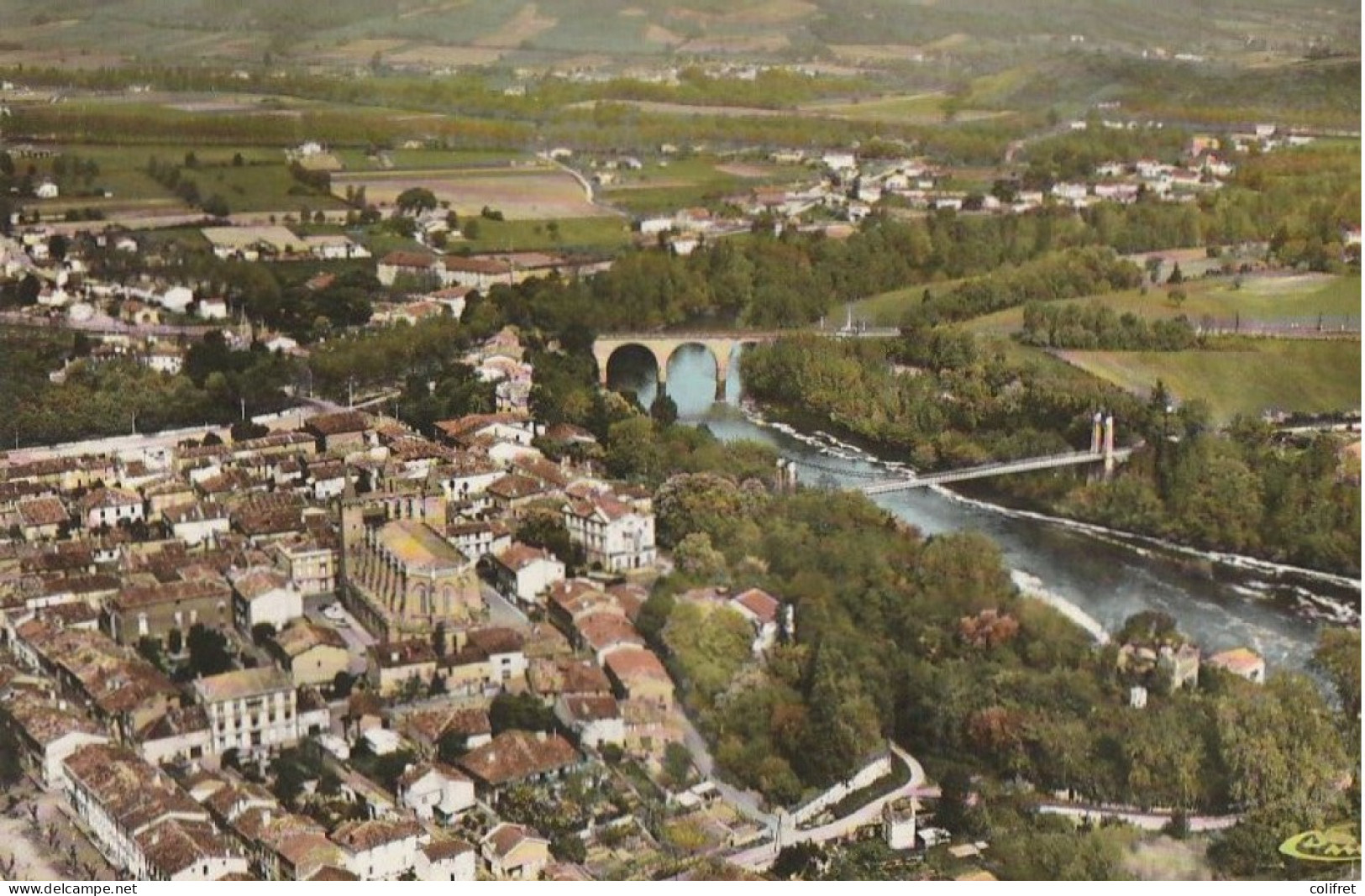 81 - St-Sulpice-la-Pointe - Vue Générale Aérienne  -  Les Ponts Sur L'Agout - Otros & Sin Clasificación