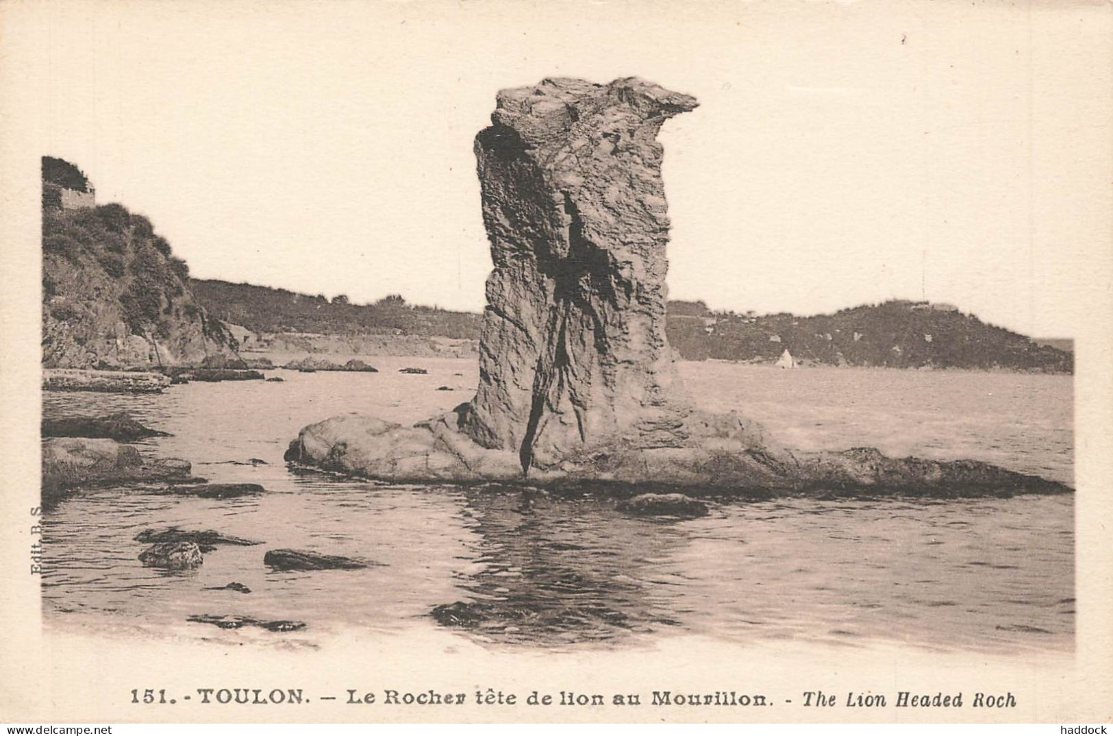 TOULON : LE ROCHER TETE DE LION AU MOURILLON - Toulon