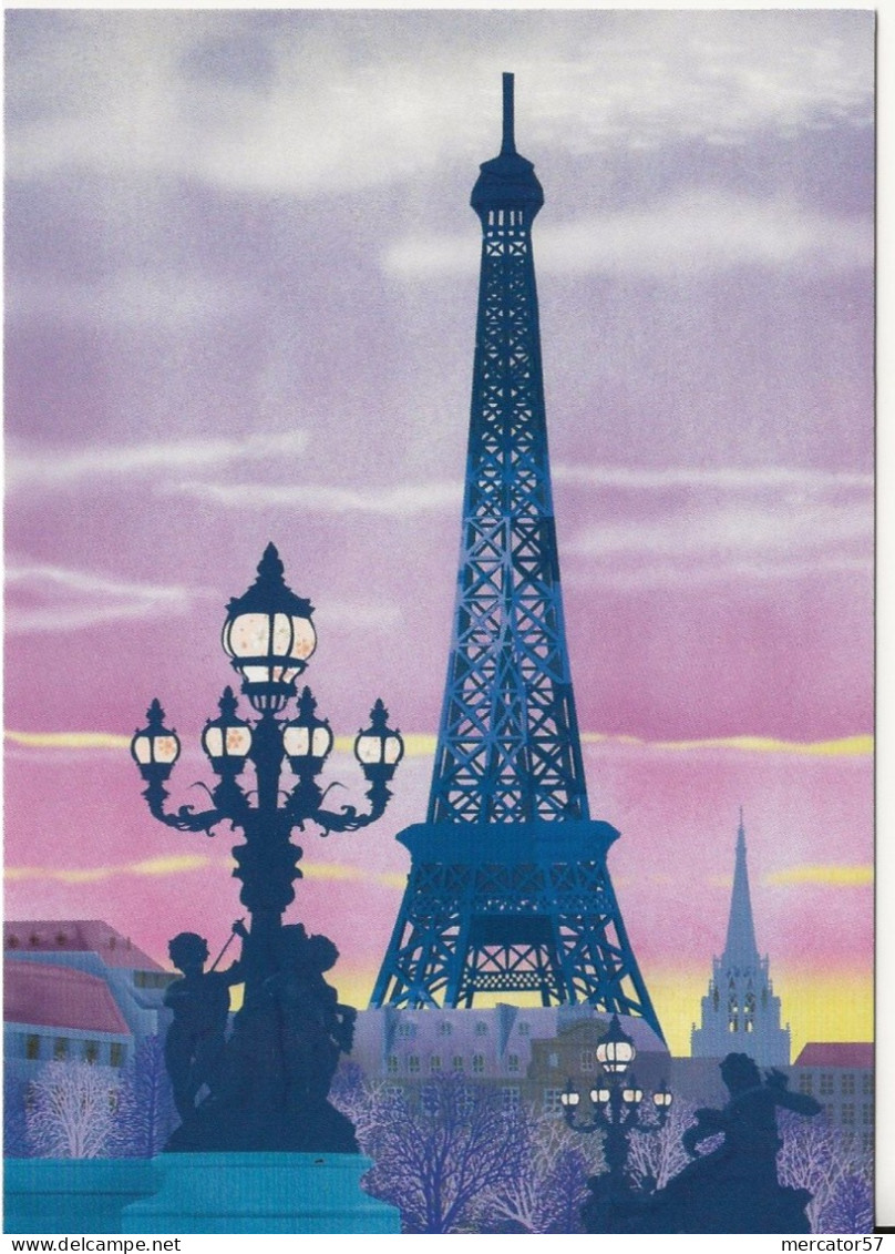 CPM PARIS Tour Eiffel Et Le Pont Alexandre III - Contemporánea (desde 1950)