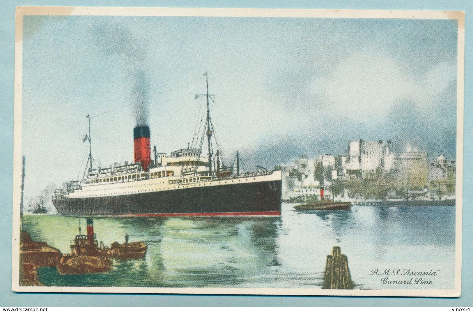 Cunard Line - R.M.S. "Ascania" - Paquebote