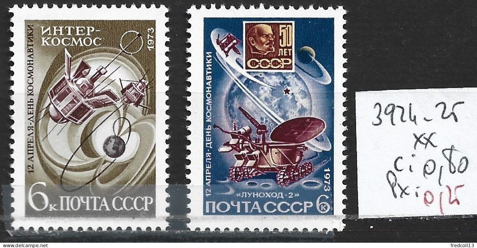 RUSSIE 3924-25 ** Côte 0.80 € - Unused Stamps