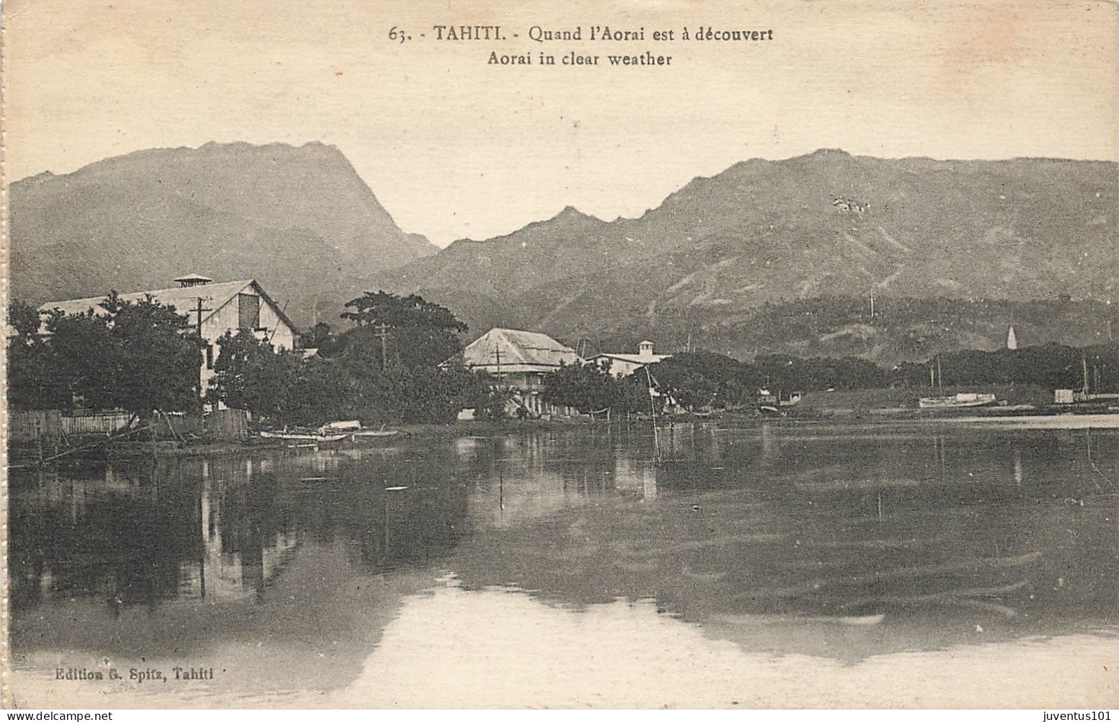 CPA Tahiti-Quand L'Aoraï Est à Découvert-63      L2884 - Tahiti