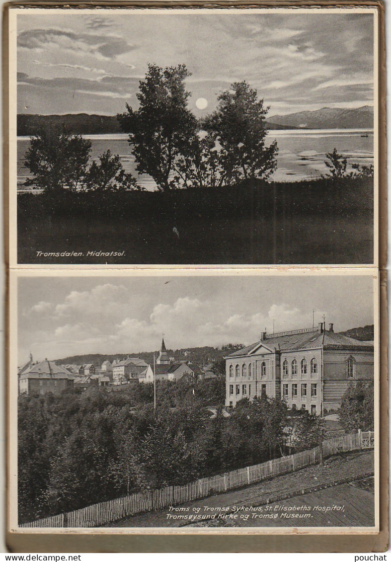 ZY 138- TROMSO , NORGE ( NORWAY ) - LIVRET DEPLIANT DE 10 C. P. (14,7x10,5) VUES DIVERSES - DOS VIERGES - 8 SCANS - Tourism Brochures