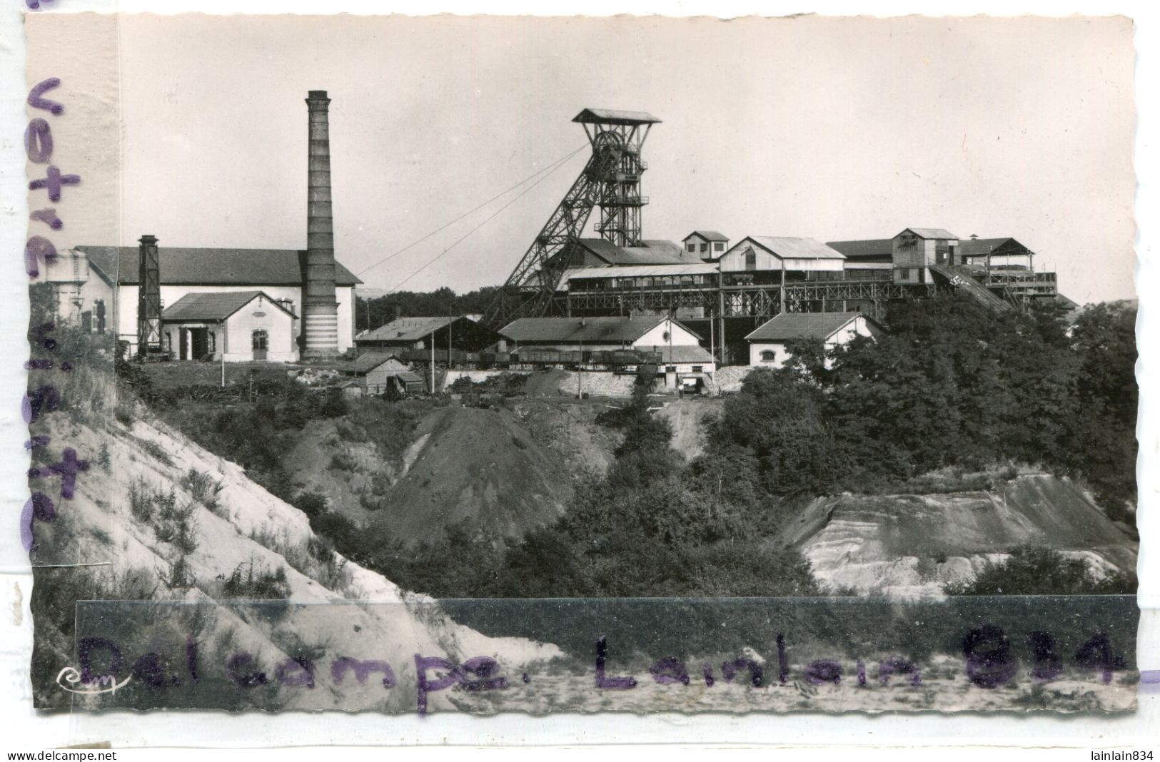 - Houillères De Blanzy - ( Saône Et Loire ), Le Puits Amédée, Glacée, Petit Format, Non écrite, Cim, TTBE, Scans. - Other & Unclassified