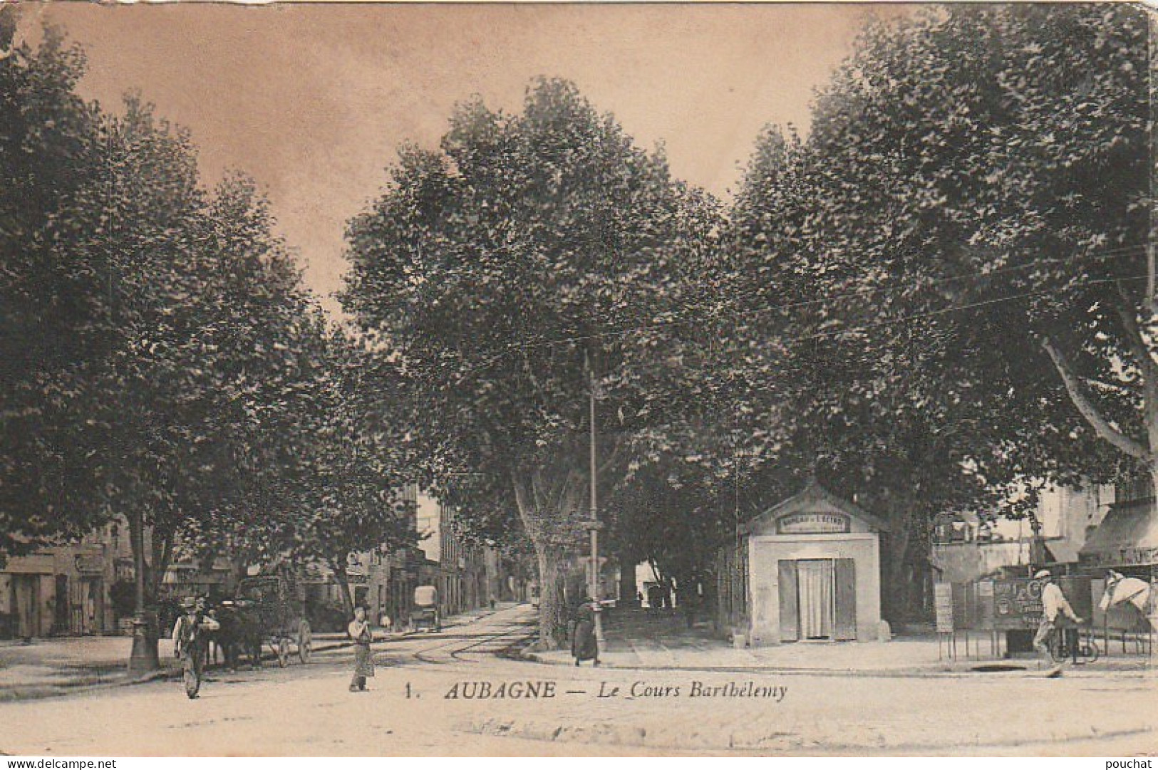 ZY 139-(13) AUBAGNE - LE COURS BARTHELEMY - ANIMATION - BUREAU DE L' OCTROI  - 2 SCANS - Aubagne