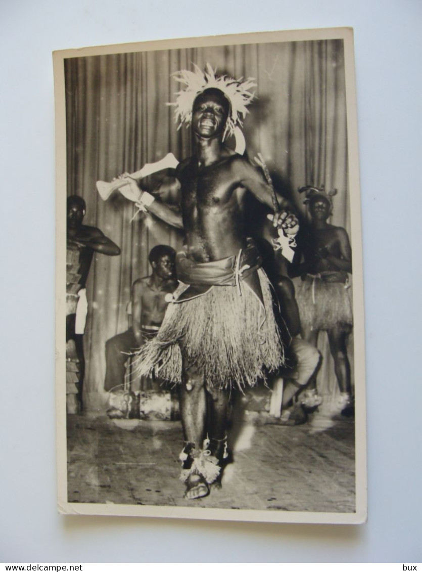 CONGO  LEOPOLDVILLE AFRIQUE AMBASSADE D'ITALIE  DANZA BLACK WOMEN    AFRICA  POSTCARD USED  FP °° - Kinshasa - Leopoldville