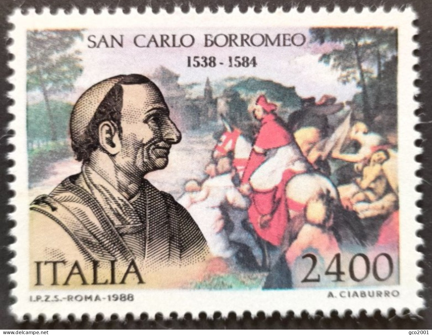 ITALIE / YT 1799 / SAINT CHARLES BORROMEE - RELIGION - HISTOIRE / NEUF ** / MNH - 1981-90: Mint/hinged