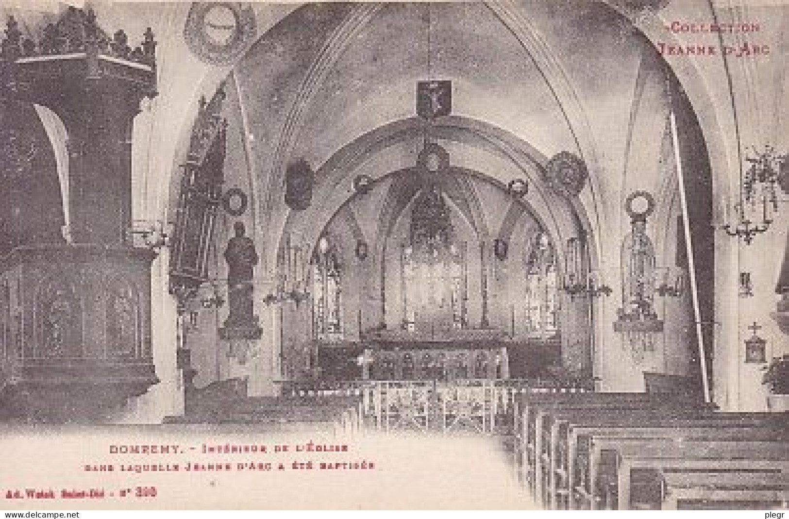 88154 01 11#1+17 - DOMREMY - INTERIEUR DE L'EGLISE - Domremy La Pucelle