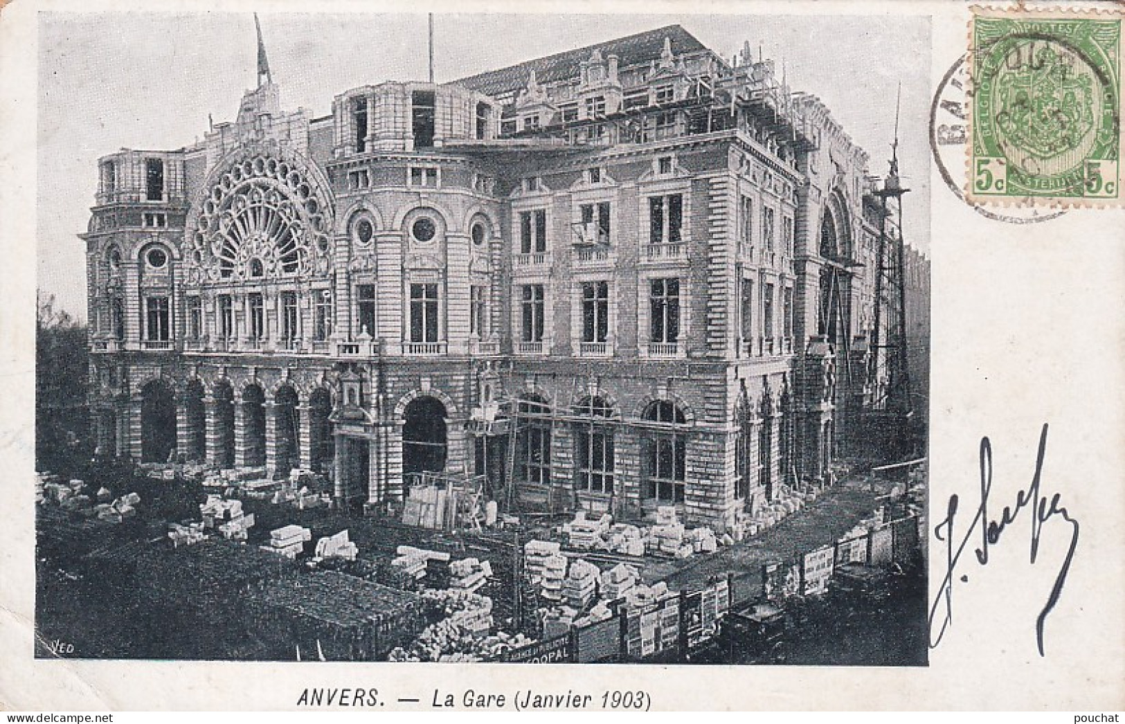 ZY 142- ANVERS - LA GARE ( JANVIER 1903 ) - Antwerpen