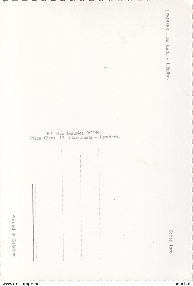 ZY 143- LEMBEEK - LEMBECQ - L'EGLISE - Halle