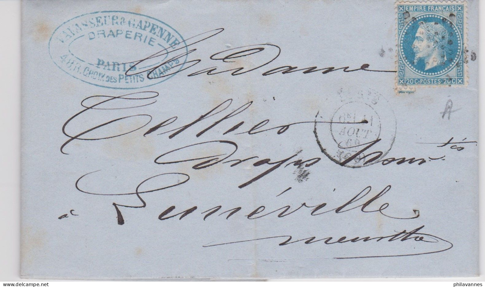 PARIS, 1869, étoile Muette Sur Napoléon N°29 ( SN24/86/5.1) - 1849-1876: Période Classique