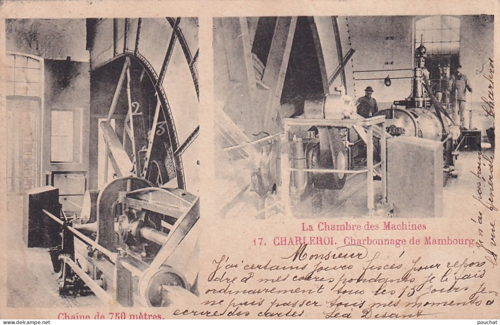 ZY 144- CHARLEROI - CHARBONNAGE DE MAMBOURG - CHAMBRE DES MACHINES - Charleroi