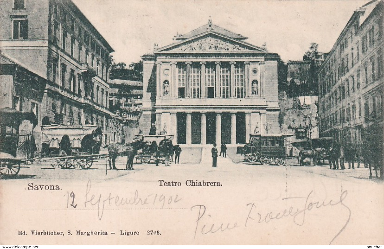 ZY 146- SAVONA , ITALIA - TEATRO CHIABRERA - ANIMATA - Savona