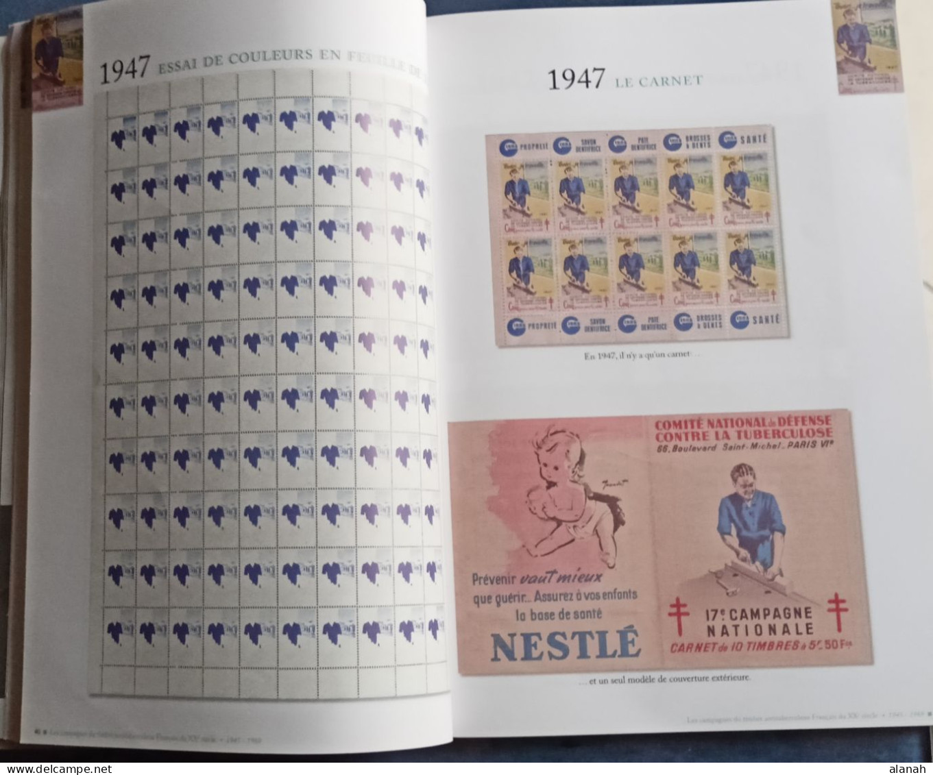 Catalogue COUTAN Timbres Antituberculeux 1945-1969 Yvert Et Tellier - Catálogos De Casas De Ventas