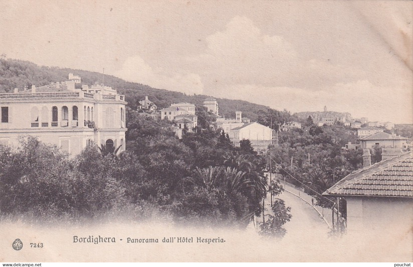 ZY 146- BORDIGHERA , ITALIA - PANORAMA DALL HOTEL HESPERIA - Imperia