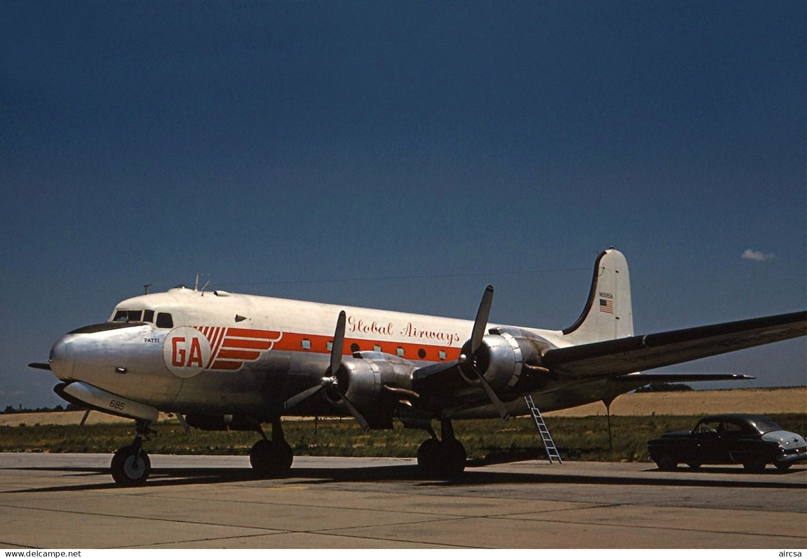 Aviation Postcard-WGA-1459 GLOBAL AIRWAYS Douglas DC-4 - 1946-....: Era Moderna