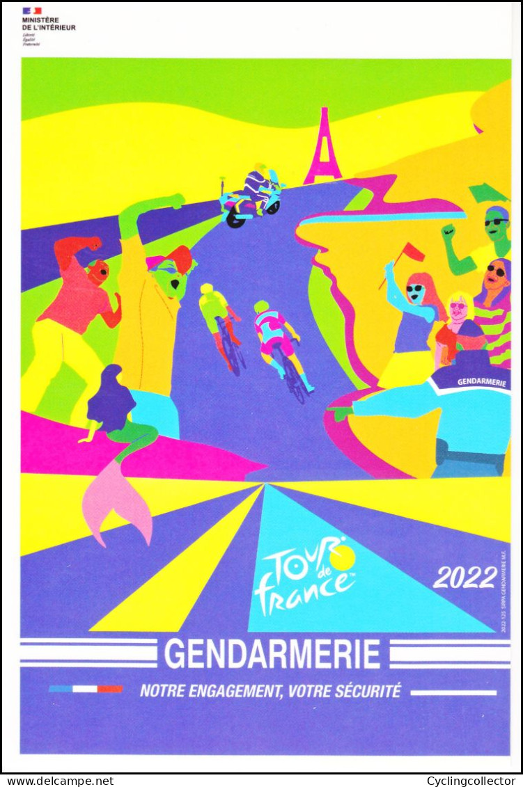 CP Tour De France 2022 Gendarmerie Nationale - Radsport