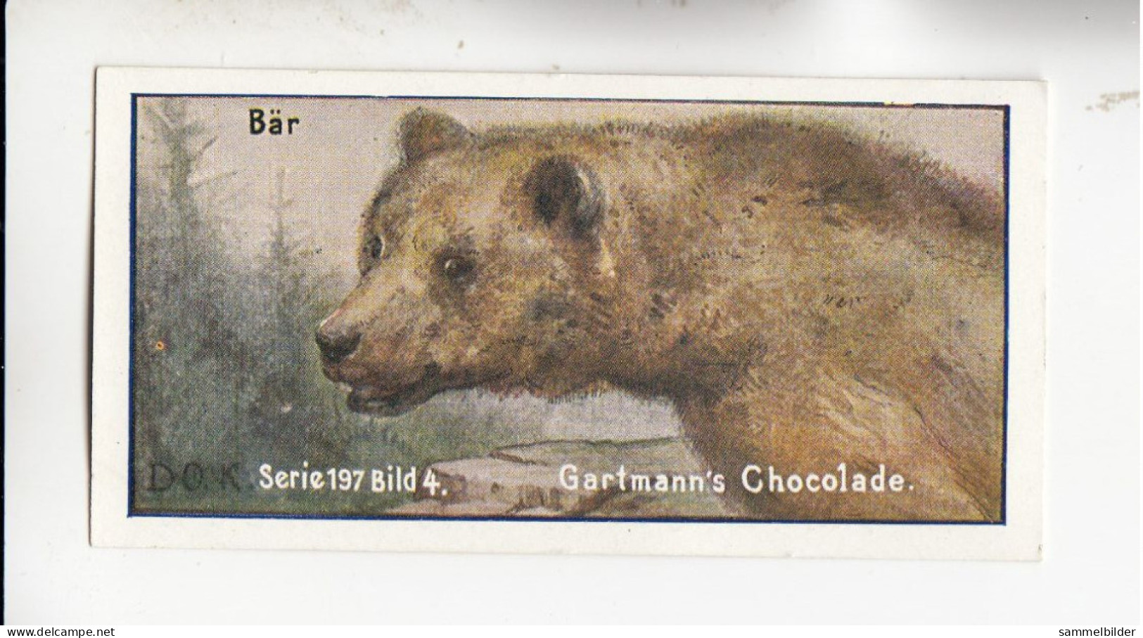 Gartmann Raubtiere Der Bär   Serie 197 #4 Von 1907 - Andere & Zonder Classificatie