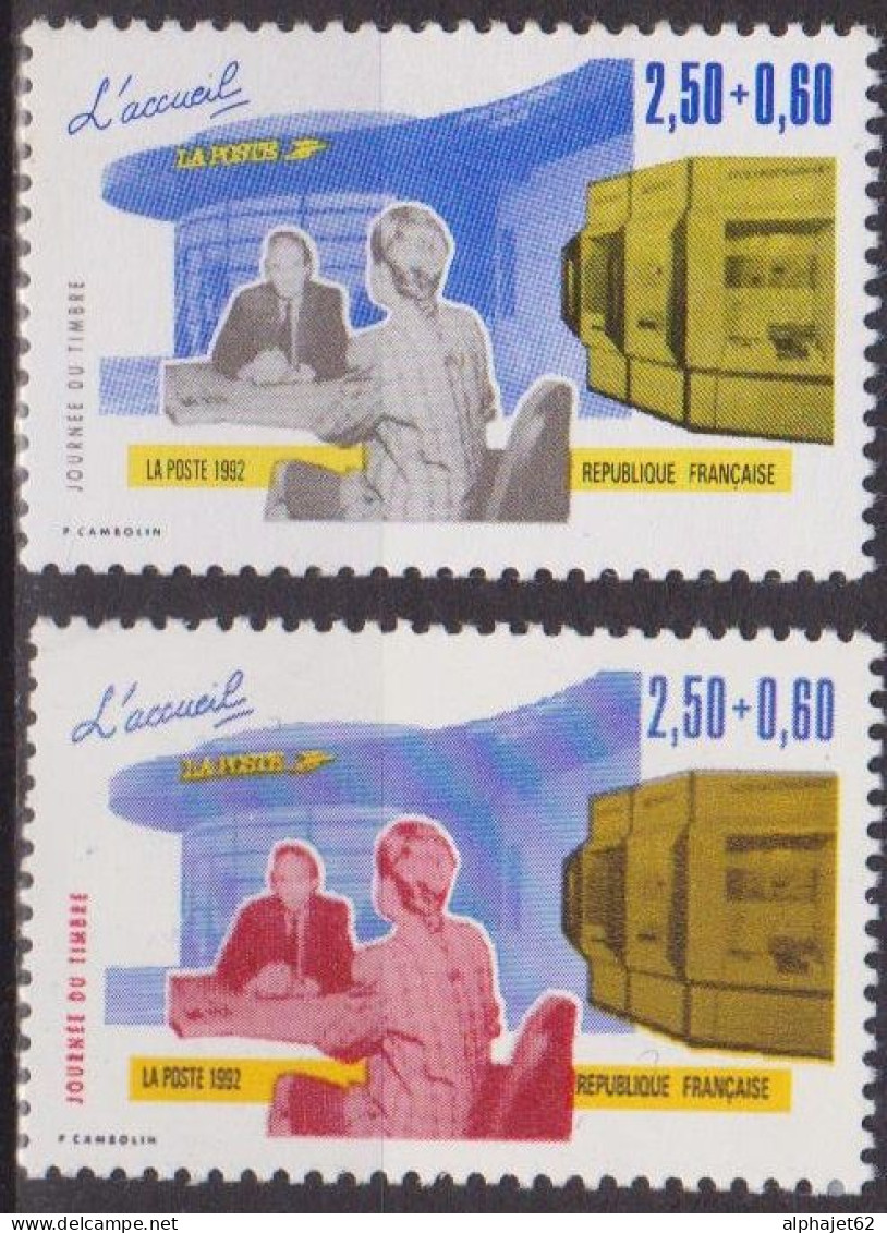 Journée Du Timbre - FRANCE - Les Métiers De La Poste - N° 2743-2744 **  - 1992 - Unused Stamps