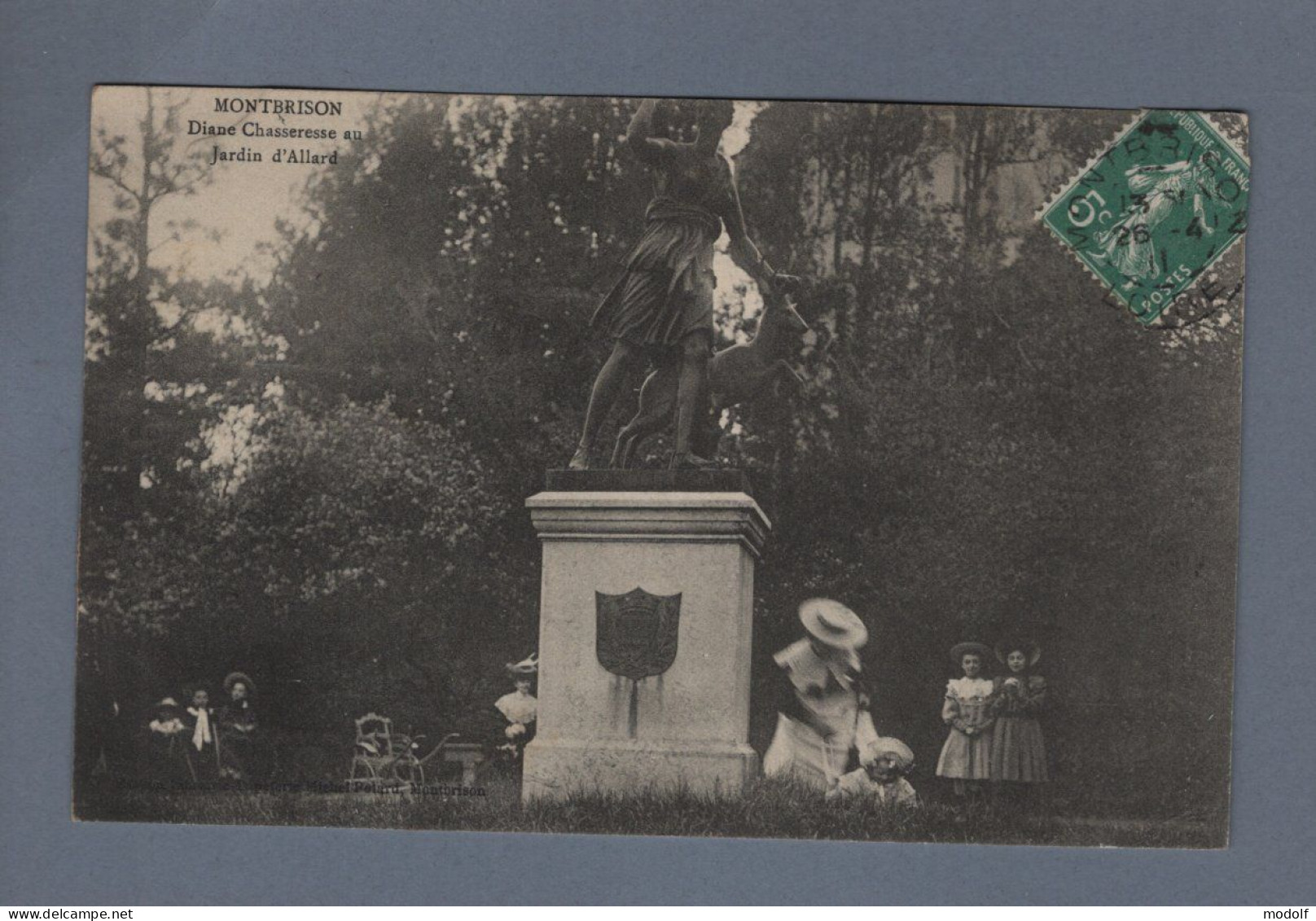 CPA - 42 - Montbrison - Diane Chasseresse Au Jardin D'Allard - Animée - Circulée En 1911 - Montbrison