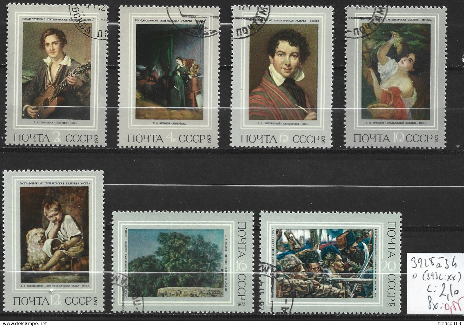 RUSSIE 3928 à 34 Oblitérés ( 3932 : ** ) Côte 2.10 € - Used Stamps