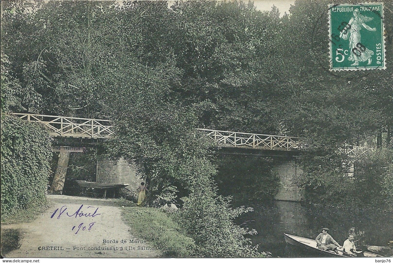 Créteil (94) - Bords De Marne - Pont Conduisant à L'Ile Sainte Catherine - Creteil