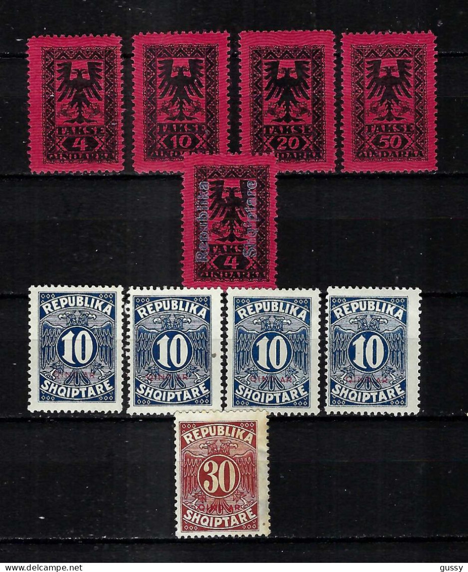 ALBANIE Taxe Ca.1917: Lot De Neufs* - Albania