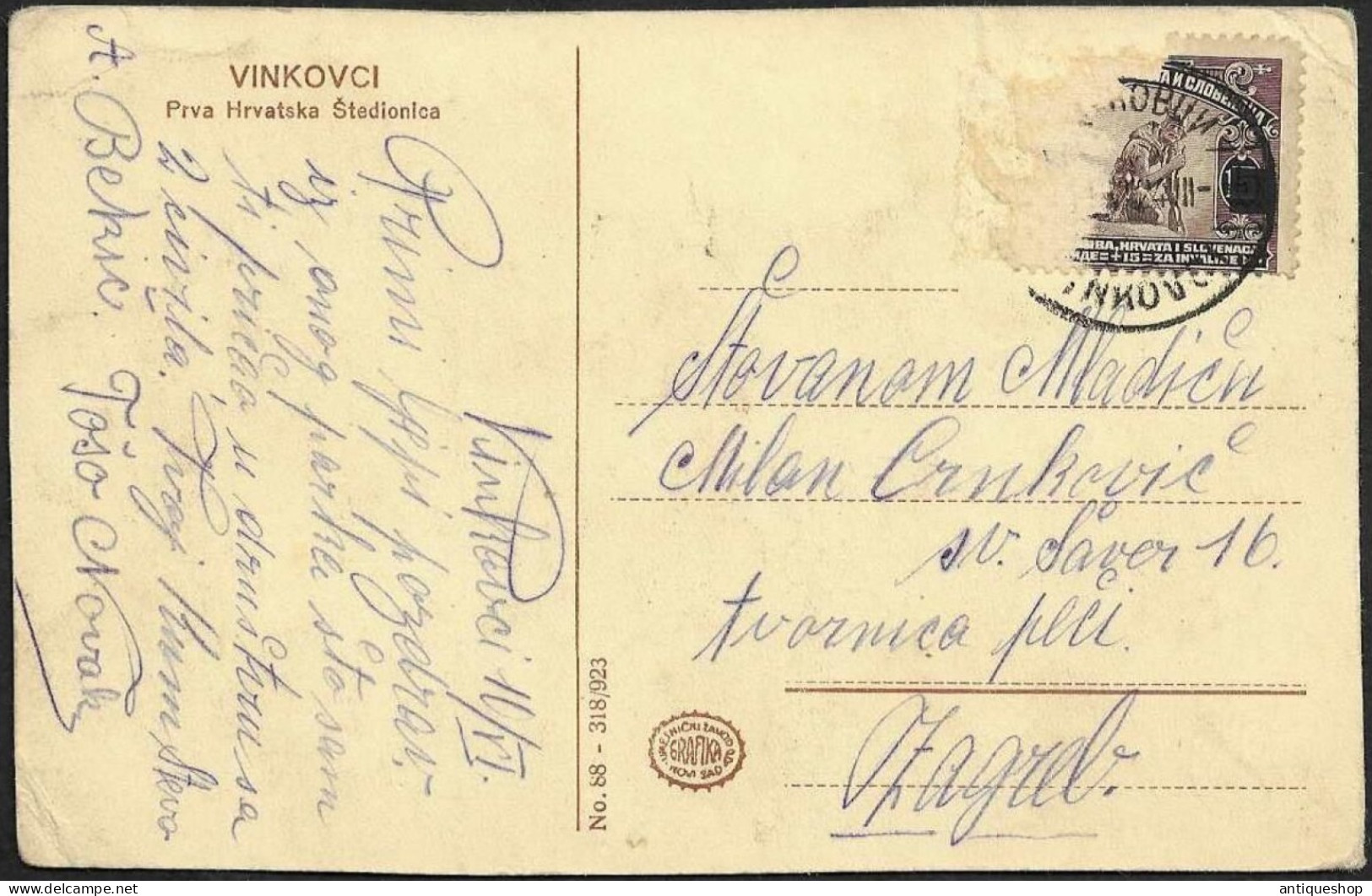 Croatia-----Vinkovci-----old Postcard - Croacia